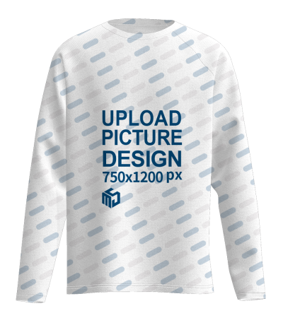 男士圆领插肩长袖上衣A0077X - 牛奶丝-170g/S