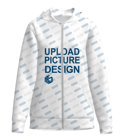 女士开衫拉链有口袋连帽卫衣LTWJ21077X - 空气层-250g/S