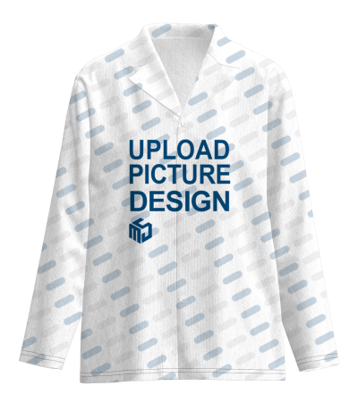 女士古巴领长袖家居服（衣服）-A0186XAB-A - 仿棉-200g/S