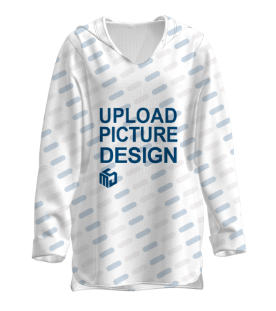 女士宽松不规则下脚连帽上衣-CFA1878X - 华夫格-210g/S