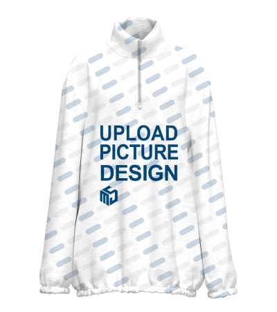 女士立领长袖半拉链双口袋卫衣-XHY053 - 双面法兰绒-230g/S