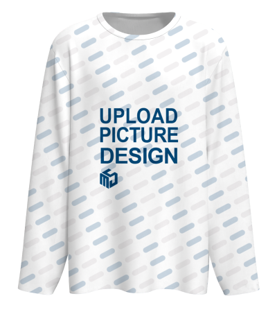 男数码印仿棉长袖圆领T恤-LTM100136X - 仿棉-180g/S