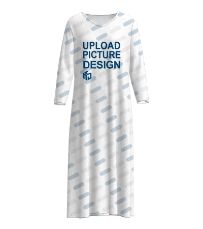 女士长袖连衣裙-NW-381254X - 仿棉-180g/S