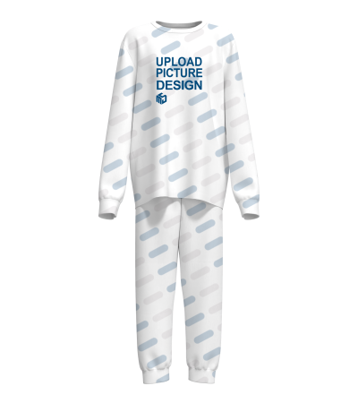 圆领女士套装有袖口有脚口无袋-XHY076 - 仿棉-180g/XS