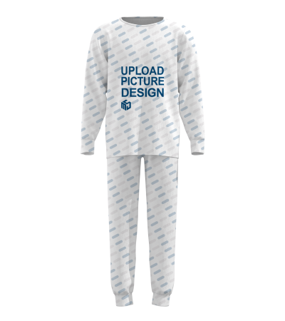 男款圆袖家居服套装-R0094X - 仿棉-180g/S