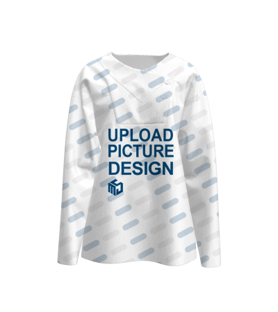 交叉领落肩长袖上衣-LTW20171X - 仿棉-180g/S