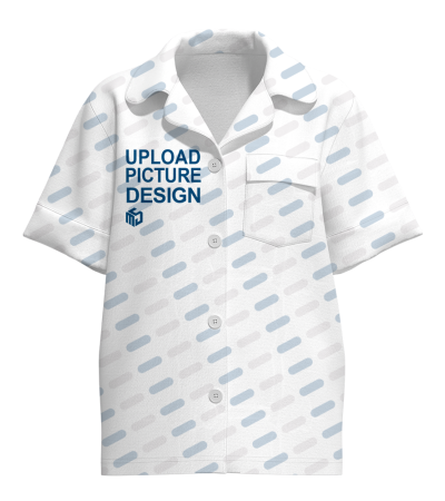 女士古巴领左前袋有袖口短袖冰丝上衣-R0029XAB-A - 冰丝-140g/S