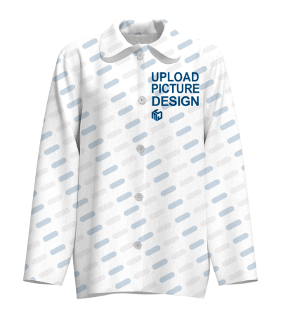 成人翻领仿棉长袖家居服（衣服）-R0010XAB-A - 仿棉-180g/S