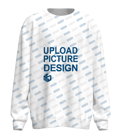 男士圆领带袖口长袖卫衣-XHY080 - 复合面料-373g/S