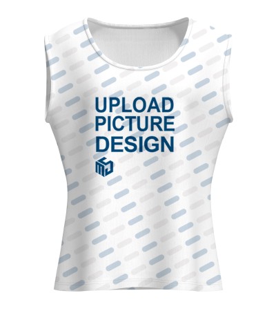 女数码印U领背心-LTW20384X - 仿棉-180g/S