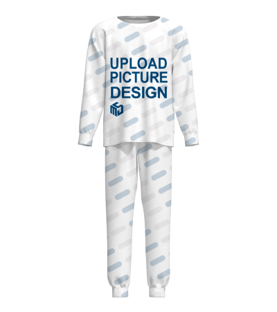 男士插肩袖长袖套装-R0091X - 仿棉-180g/S