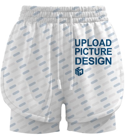 女士双层带抽绳短裤里裤女-A0049X - 牛奶丝-200g/3XS