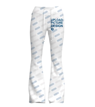 女士抽绳喇叭裤-P100058 - 健康布-220g/S