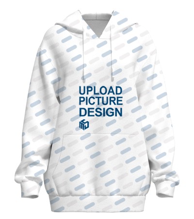 女士长袖落肩连帽有口袋带帽绳卫衣-P100044 - 涤毛圈-280g/S