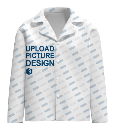 男士古巴领长袖家居服（衣服）-A0203AB-A - 牛奶丝-170g/S