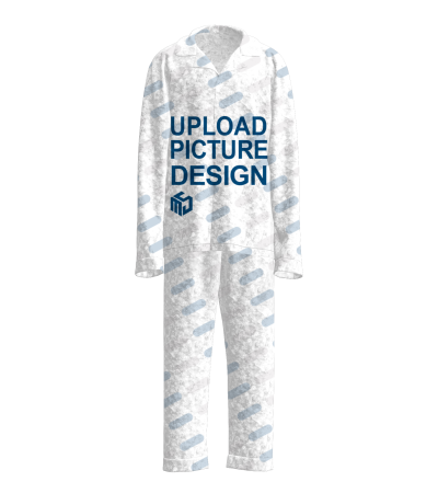 翻领男款法兰绒套装有袖口右脚口有袋-A0176 - 双面法兰绒-280g/XS