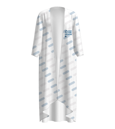 女士过膝长裙套装外套-LTWJ20018W - 乱麻-130g/S