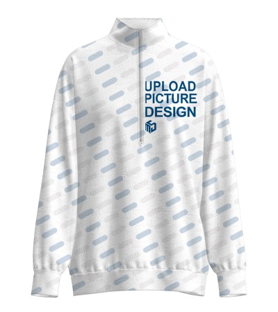 女士立领半开拉链落肩长袖上衣LTW20185 - 807抓毛布-220g/S