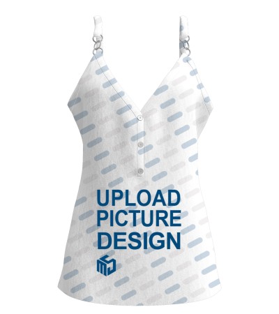 女士女款V领吊带背心上衣-P_LTW20487 - 仿棉-180g/S