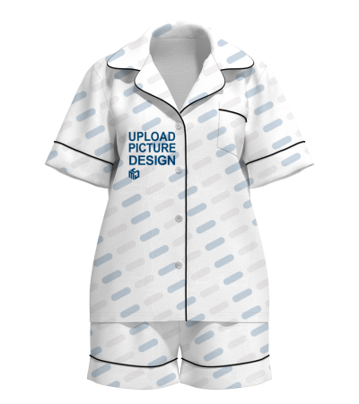 女士仿棉短款套装有袋-OY010 - 仿棉-200g/S