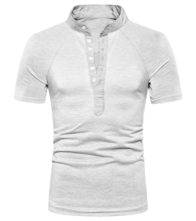 男华夫格长袖翻领贴袋衬衫有袖口-LTMJ100397 - 华夫格-210g/S