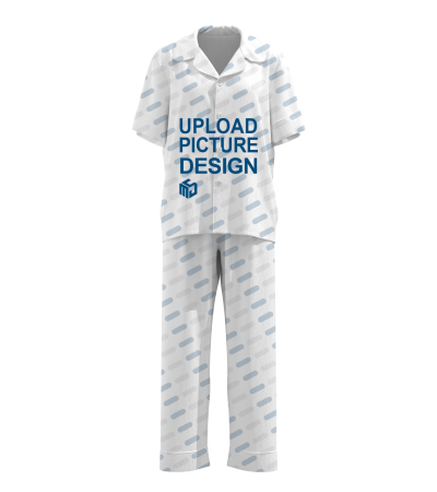 翻领女士家居睡衣有袖口有脚口-MJQ017 - 仿棉-180g/XS