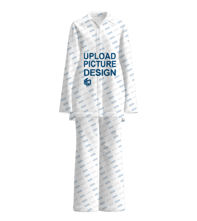 女士暗扣长袖两侧袋长裤套装-LTWJ21034X - 空气层-250g/S