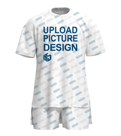 女士圆领短袖有袋套装-XHY044 - 仿棉-180g/XS