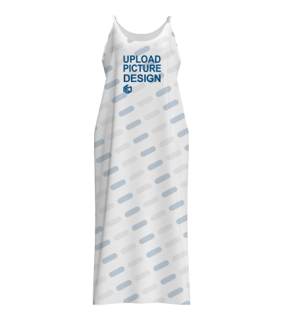 女士有口袋吊带长裙-R0055X - 牛奶丝-170g/S