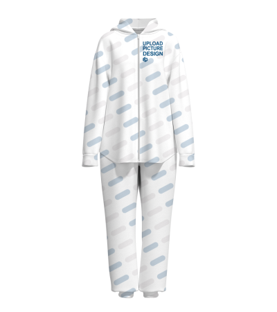 女士连帽拉链连体衣-XHY075LW - 仿棉-200g/XS