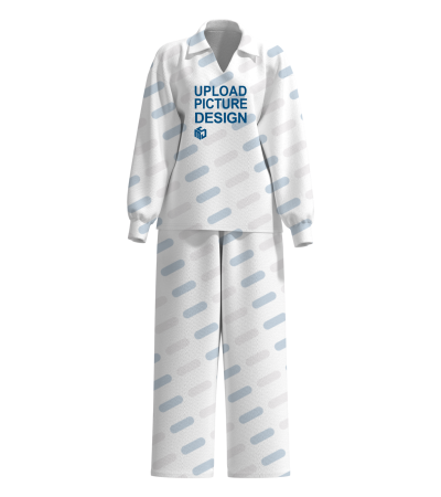 女士立领V领长袖休闲套装有袋有袖口无脚口-LTWJ20079 - 涤毛圈-280g/XS