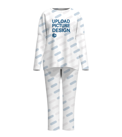 女士抽皱袖套装-FYJ003X - 仿棉-180g/S