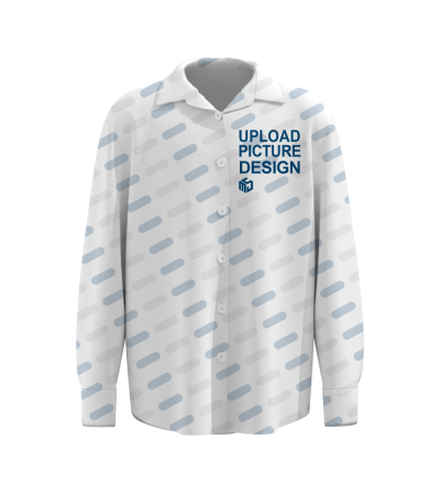 男士数码印有袖口6粒扣有袖衩翻领长袖衬衫-LTMJ10015SX - 四面弹-120g/S