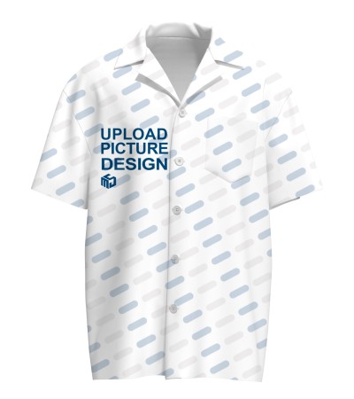 男有门襟5粒扣夏威夷领左上口袋短袖衬衫KXKY002X - 四面弹-120g/S