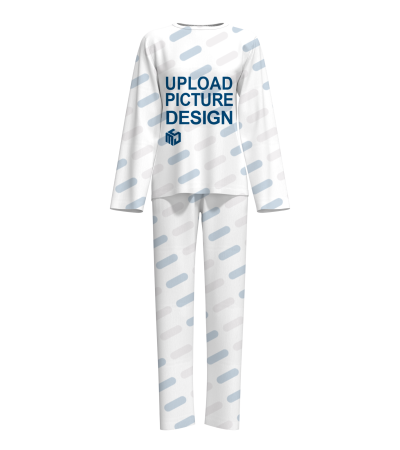 女士家居服长袖套装无袖口无脚口无袋-R0142X - 仿棉-180g/S