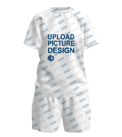 圆领女款短袖短裤套装有袋无脚口无袖口-XHY013 - 仿棉-180g/S