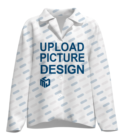 女士古巴领长袖牛奶丝家居服（衣服）-A0074XAB-A - 牛奶丝-170g/XS