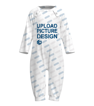 圆领爬爬服有袖口有脚口无袋-A0066X - 仿棉-180g/3M