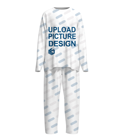 圆领男士插肩袖无袖口套装有袋无脚口-A0084X - 仿棉-180g/S