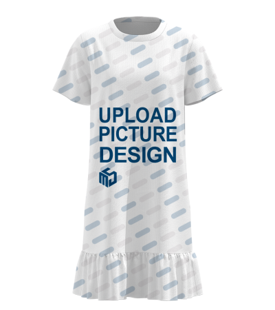 儿童短袖圆领连衣裙-A0251 - 牛奶丝-170g/110