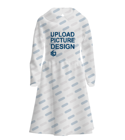 儿童长袖娃娃领连衣裙-A0252 - 牛奶丝-170g/110