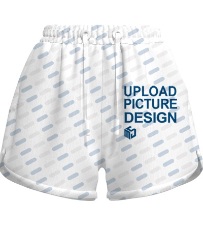 女士带抽绳双侧口袋短裤-XHY024 - 仿棉-180g/S