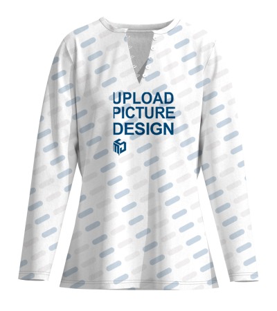 女数码印仿棉长袖T恤大码女装PDDW20507 - 仿棉-170g/0XL