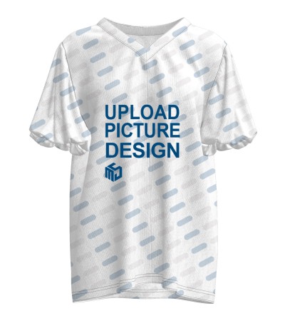 女士灯笼袖V领T恤-OFX010 - 仿棉-180g/S