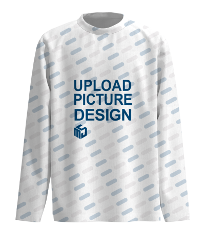 男数码印仿棉长袖圆领T恤-XK100136D - 仿棉-180g/XS