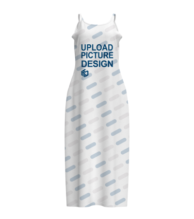 女士有口袋吊带长裙-R0055X - 牛奶丝-170g/S