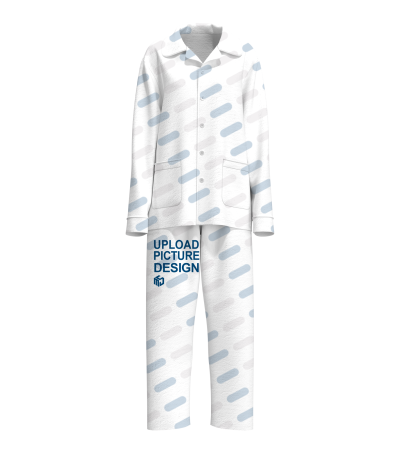 女士翻领有袖口有袋无脚口法兰绒套装-XHY084 - 双面法兰绒-230g/S